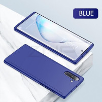Твърд калъф лице и гръб 360 градуса със скрийн протектор FULL Body Cover за Samsung Galaxy Note 10 Plus N975F син  